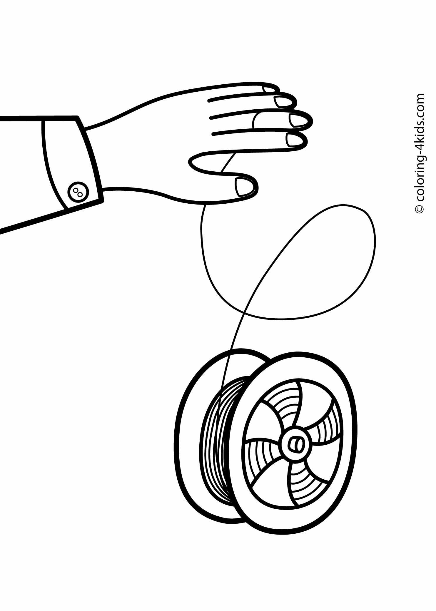 Yo-yo coloring pages for kids, printable drawing | Coloring pages ...