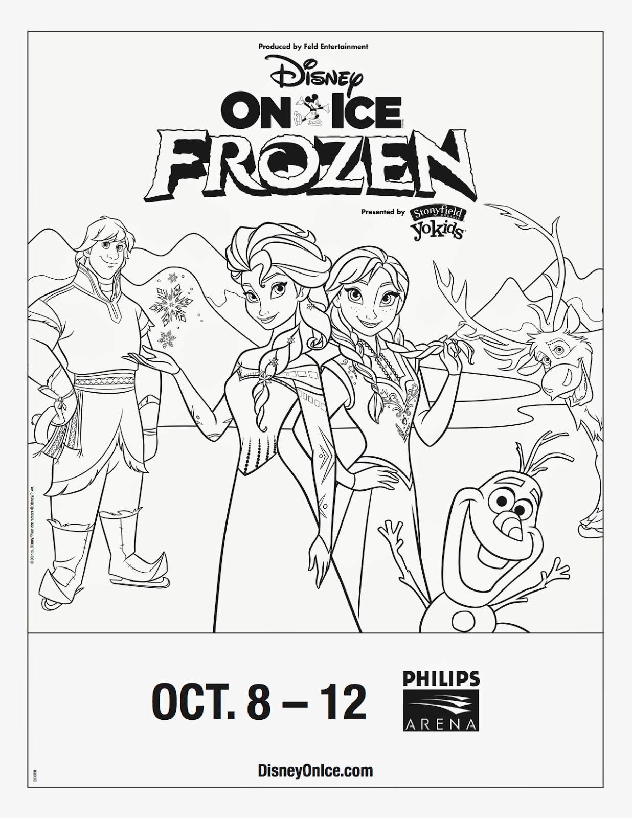 Disney On Ice Dare to Dream Comes to Indiana - Coloring Pages