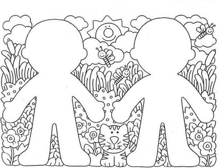 Kindergarten Coloring Pages and Worksheets (With images ...