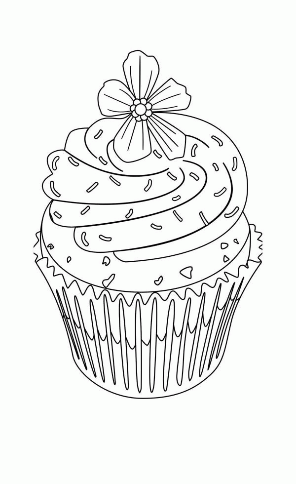 Free Printable Cupcake Coloring Pages - Coloring Home