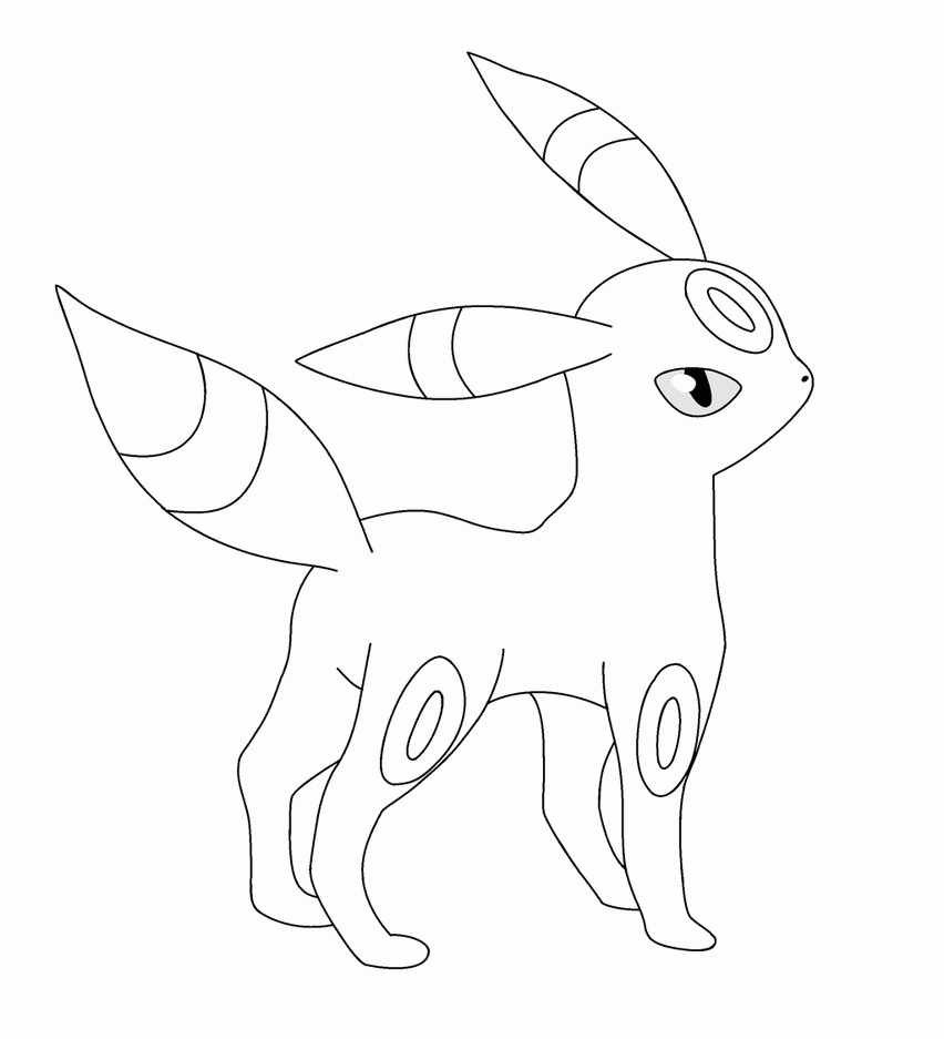 Pokemon Coloring Pages Ubreon - Coloring Home