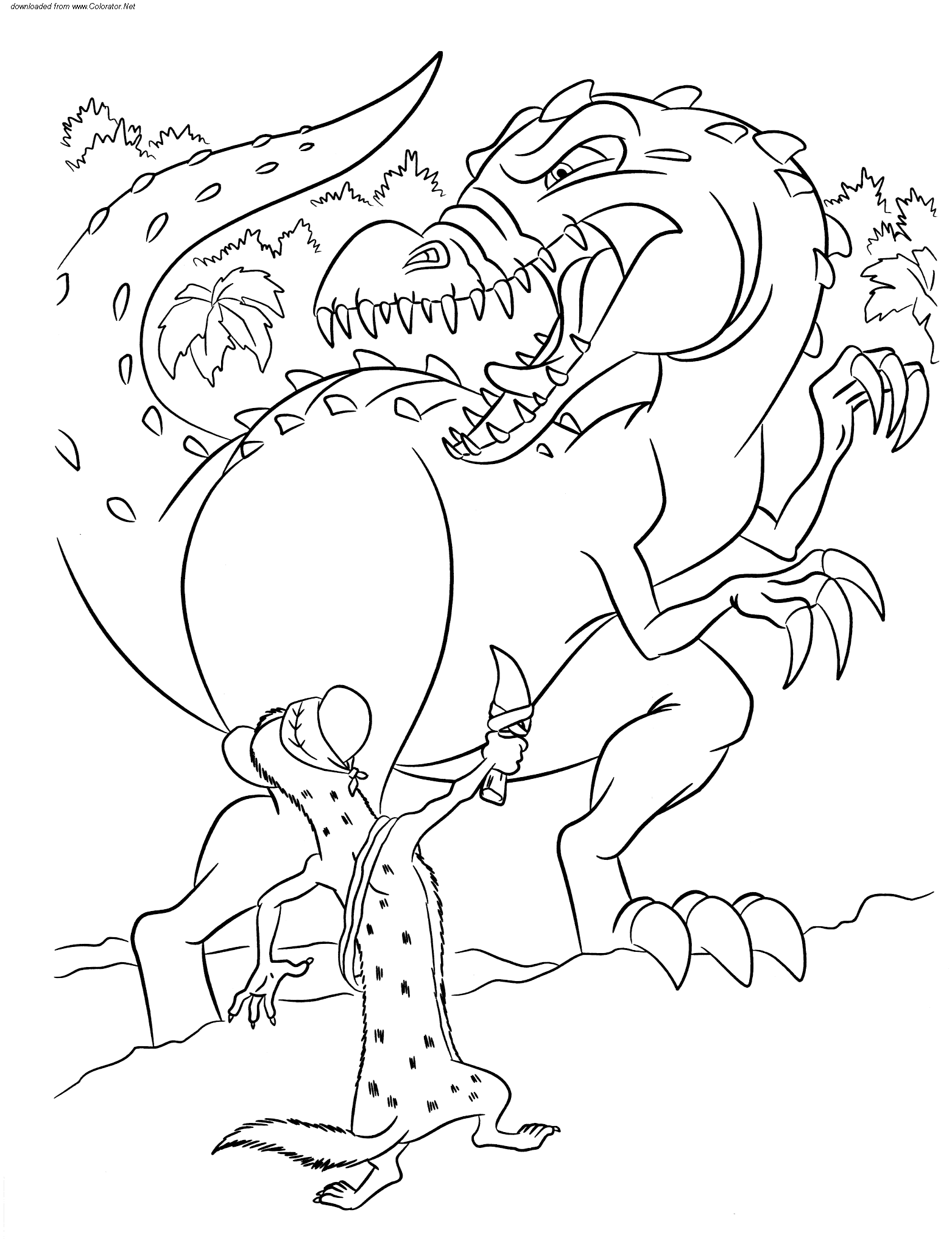 ice age 3 printable coloring pages - photo #11