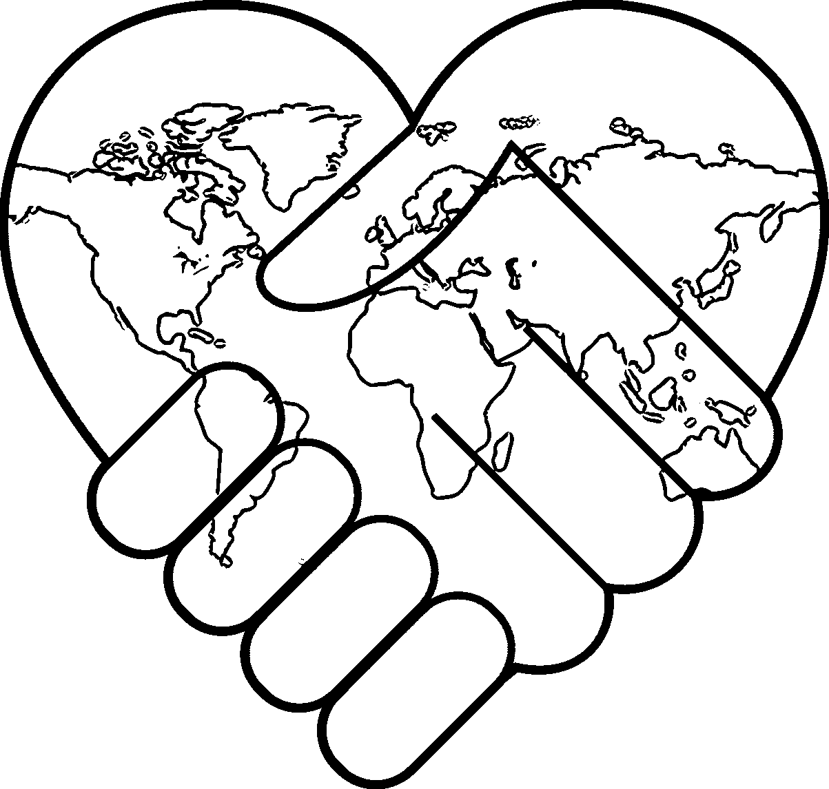 World Peace Coloring Page | Wecoloringpage