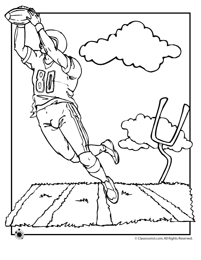 Football Game Coloring Pages Coloring Home