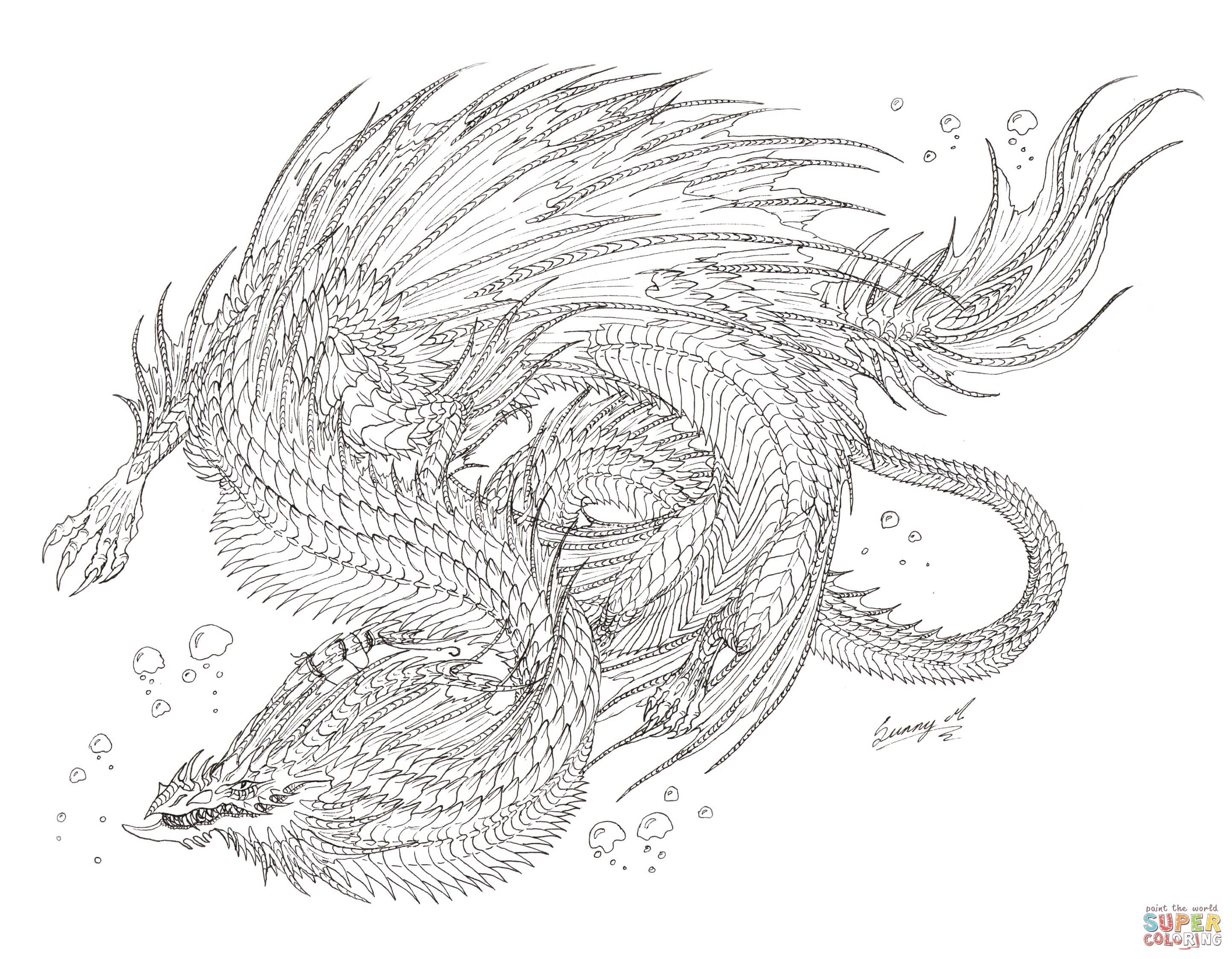 Fire Dragon Coloring Pages - Coloring Home