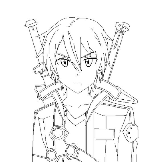Sword Art online Coloring Pages Pintable