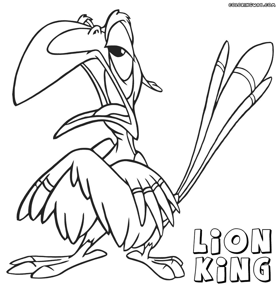 Zazu Coloring Pages - Coloring Home