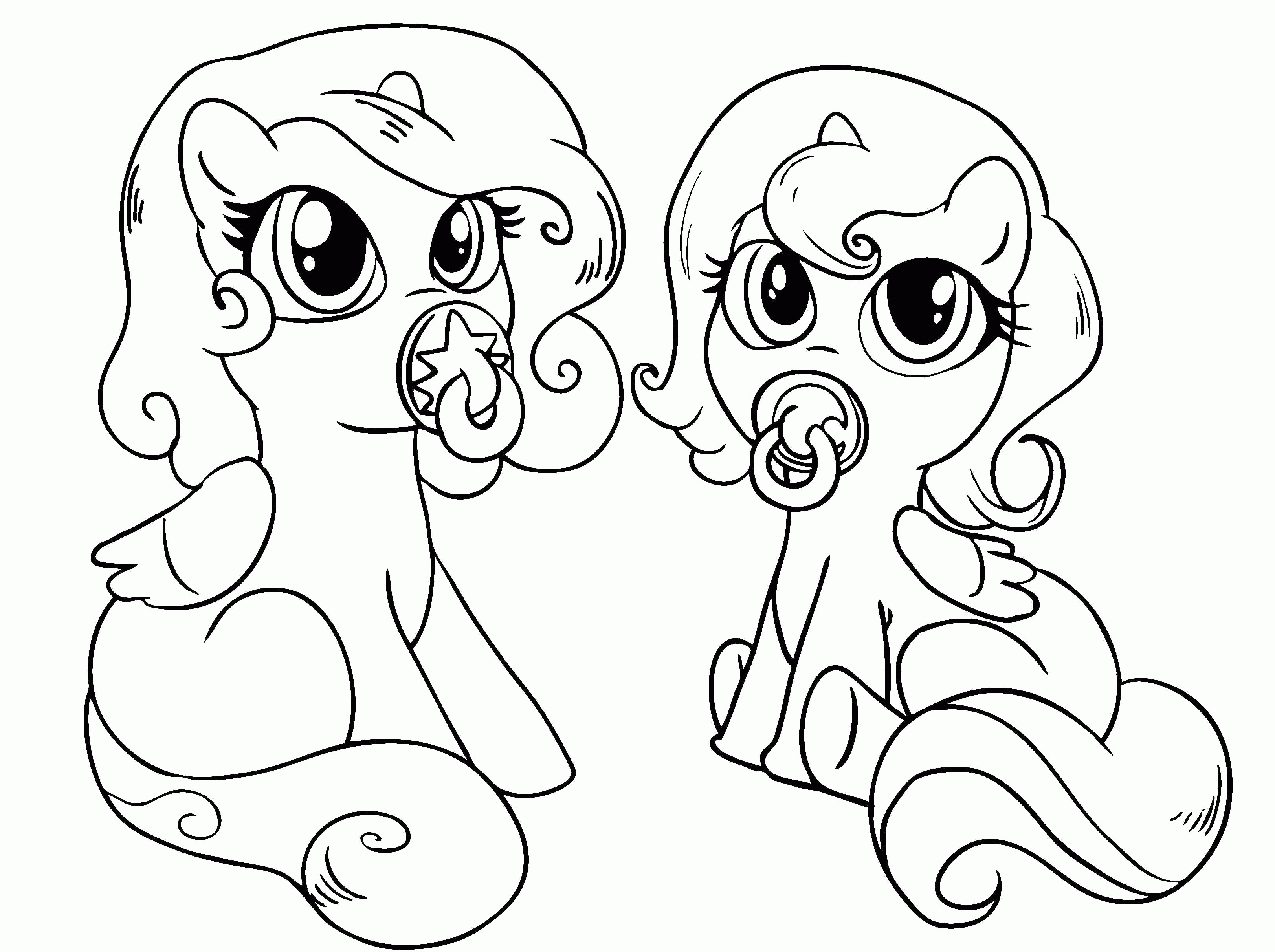Coloring Pages With Ponies - Coloring Home