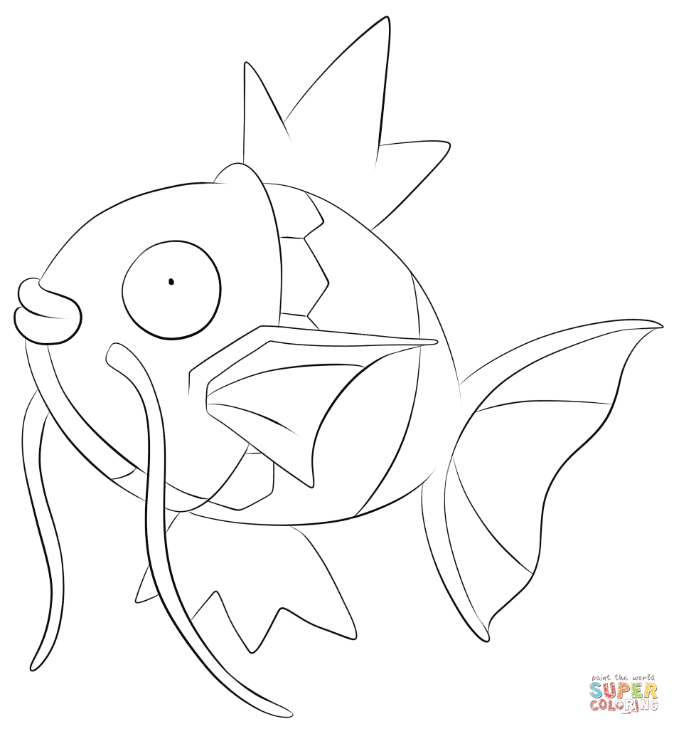 Magikarp coloring page | Free Printable Coloring Pages