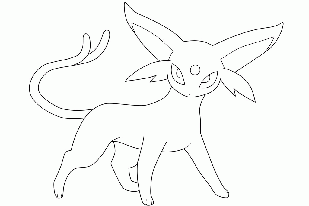 Espeon Coloring Pages Related Keywords & Suggestions - Espeon