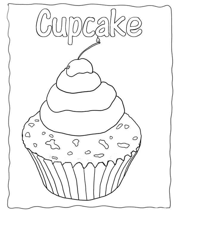 free printable cupcake coloring pages  coloring home