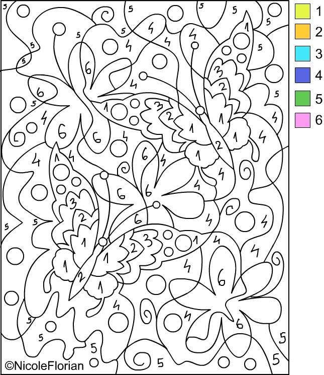 Number Coloring Pages For Adults - Coloring Home