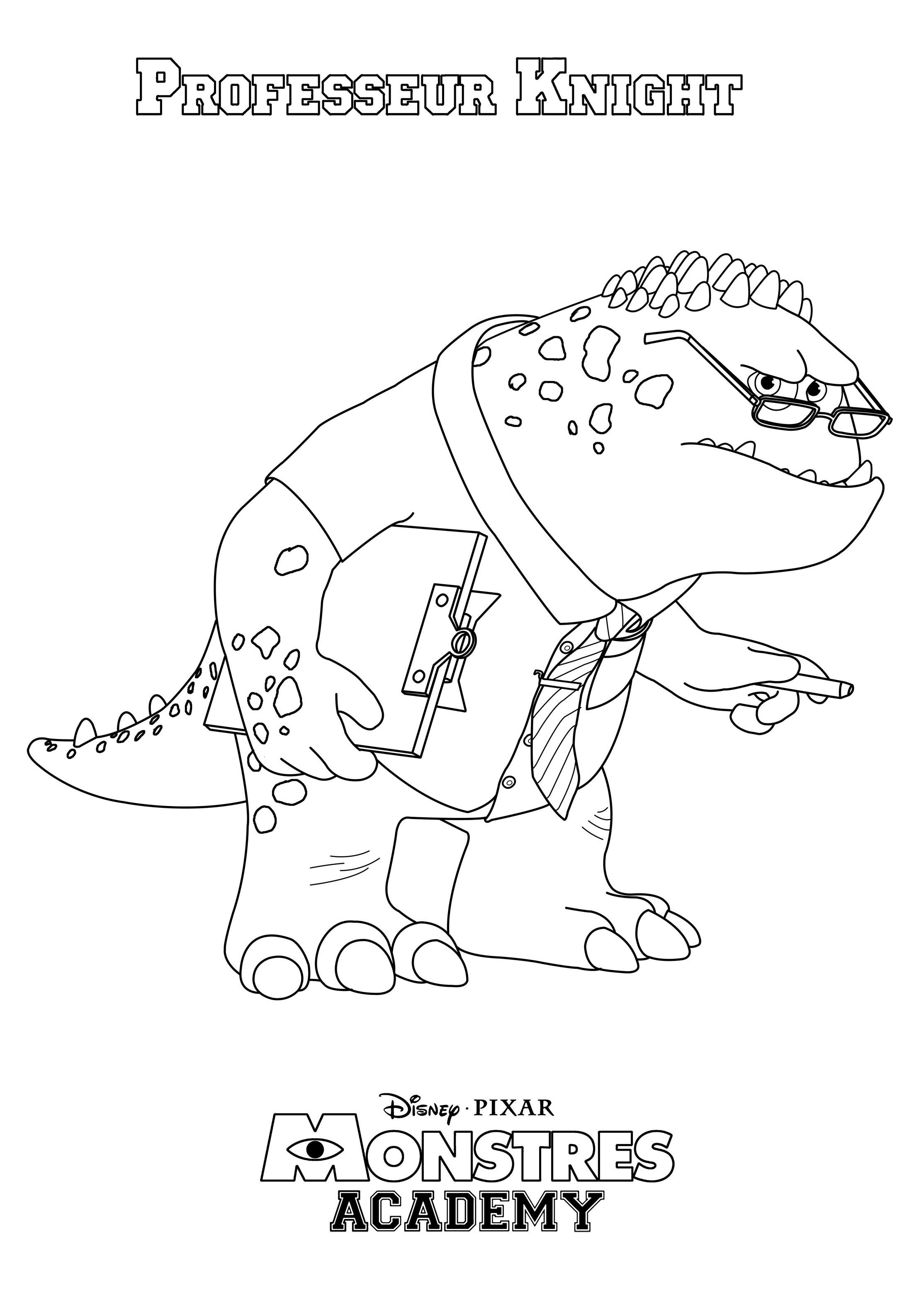 Monsters Inc Mike Wazowski Coloring Page: Monsters University ...