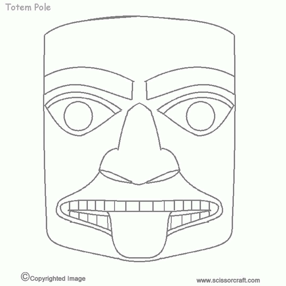 Totem Pole Coloring Pictures - Coloring Pages for Kids and for Adults