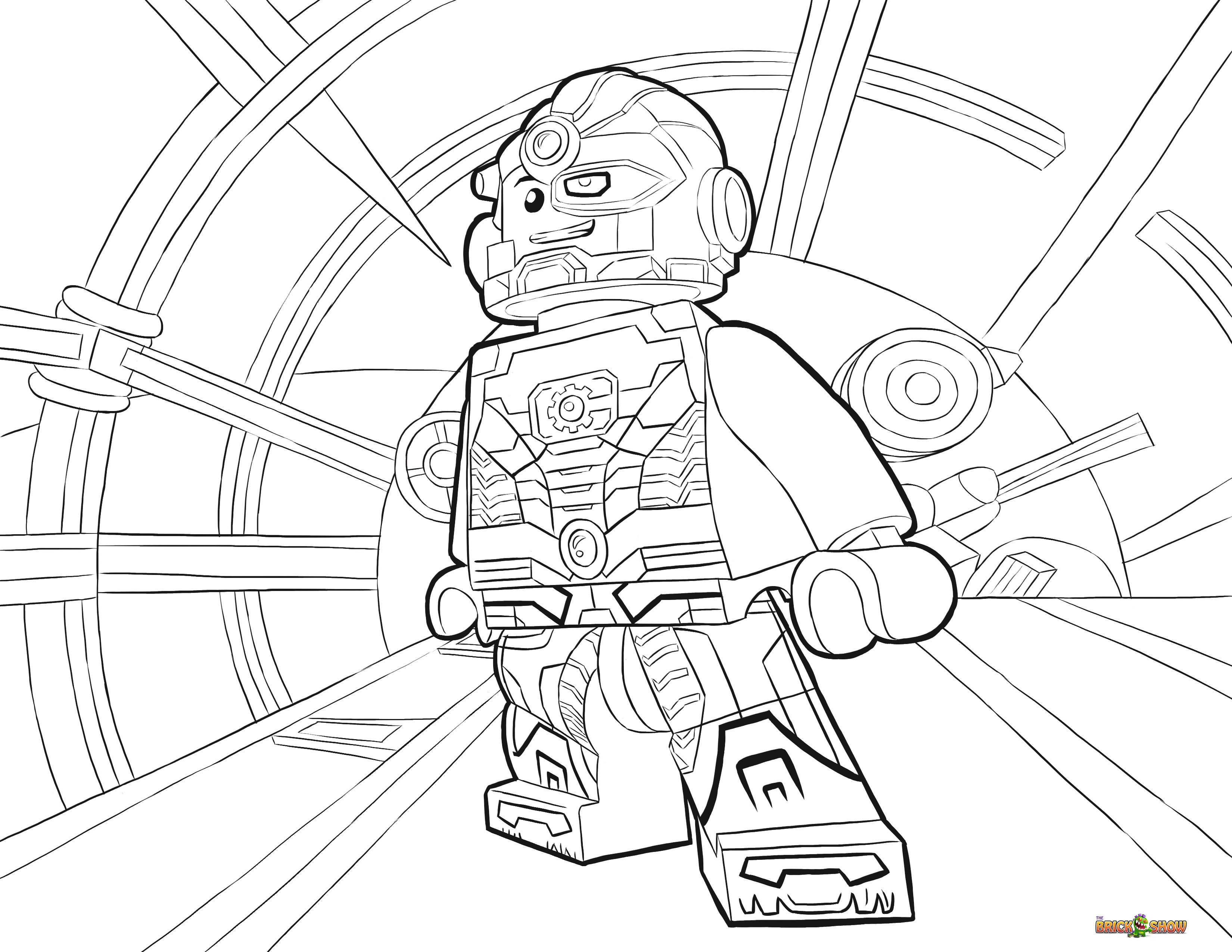 LEGO DC Universe Super Heroes Coloring Pages Free Printable LEGO
