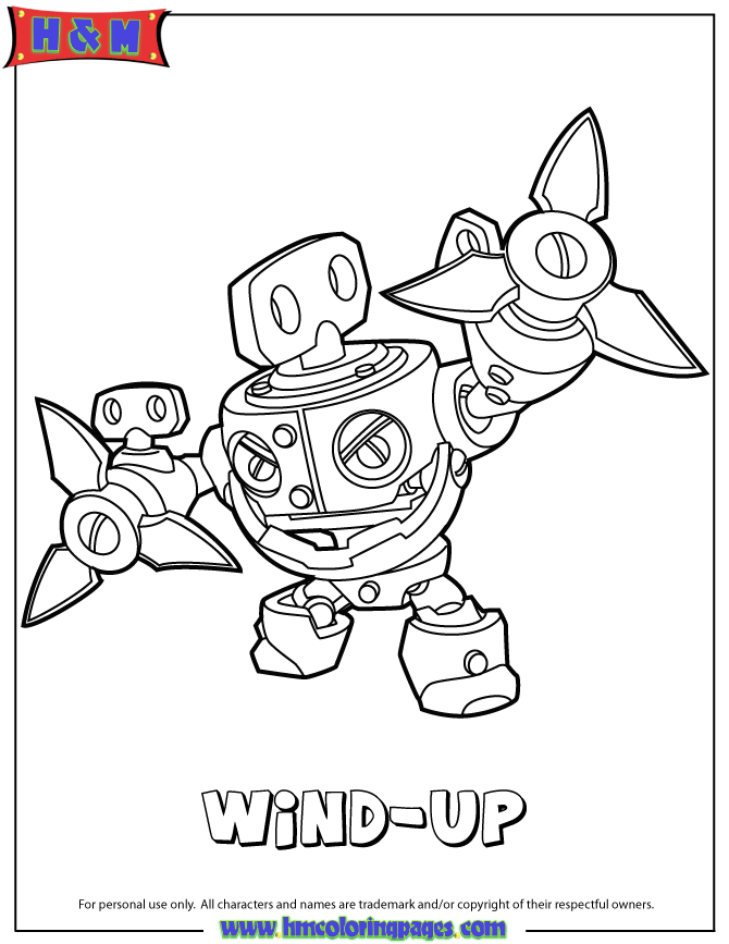 wind skylanders Colouring Pages