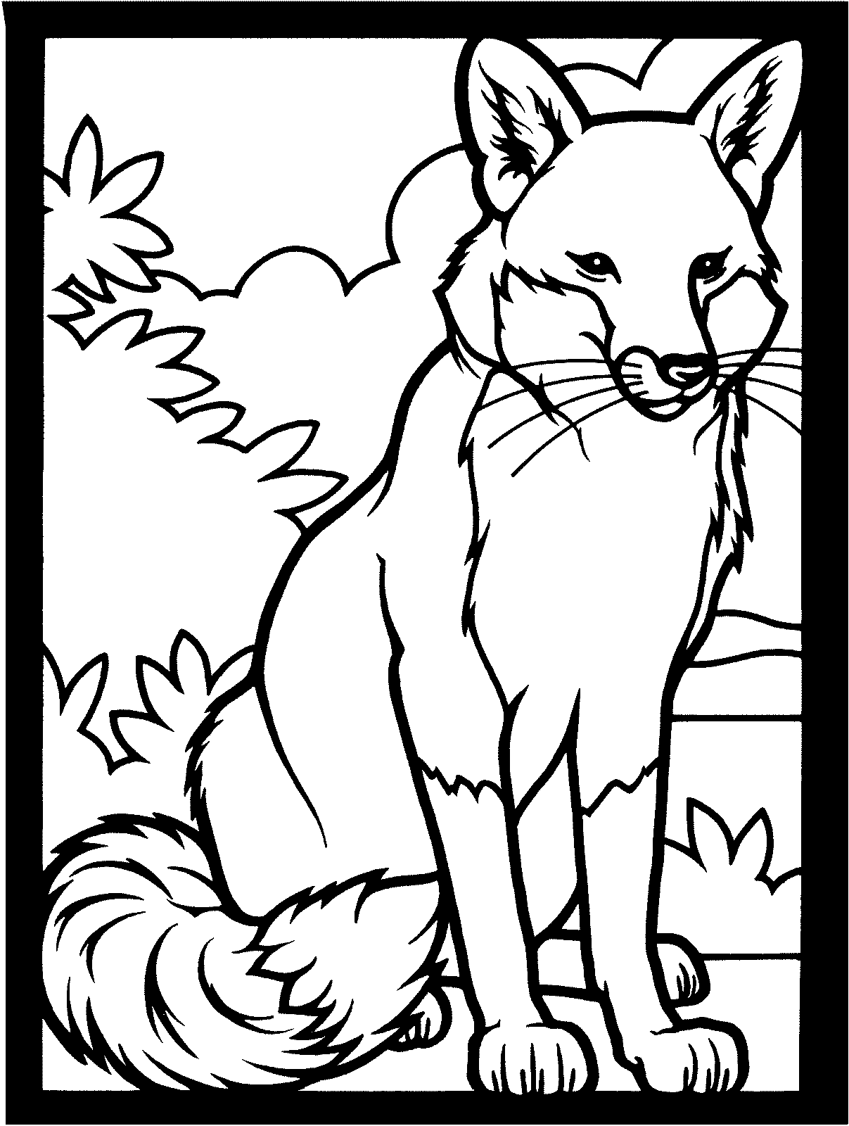 Fox And The Hound Coloring Pages To Print Fox Coloring Pages Free ...