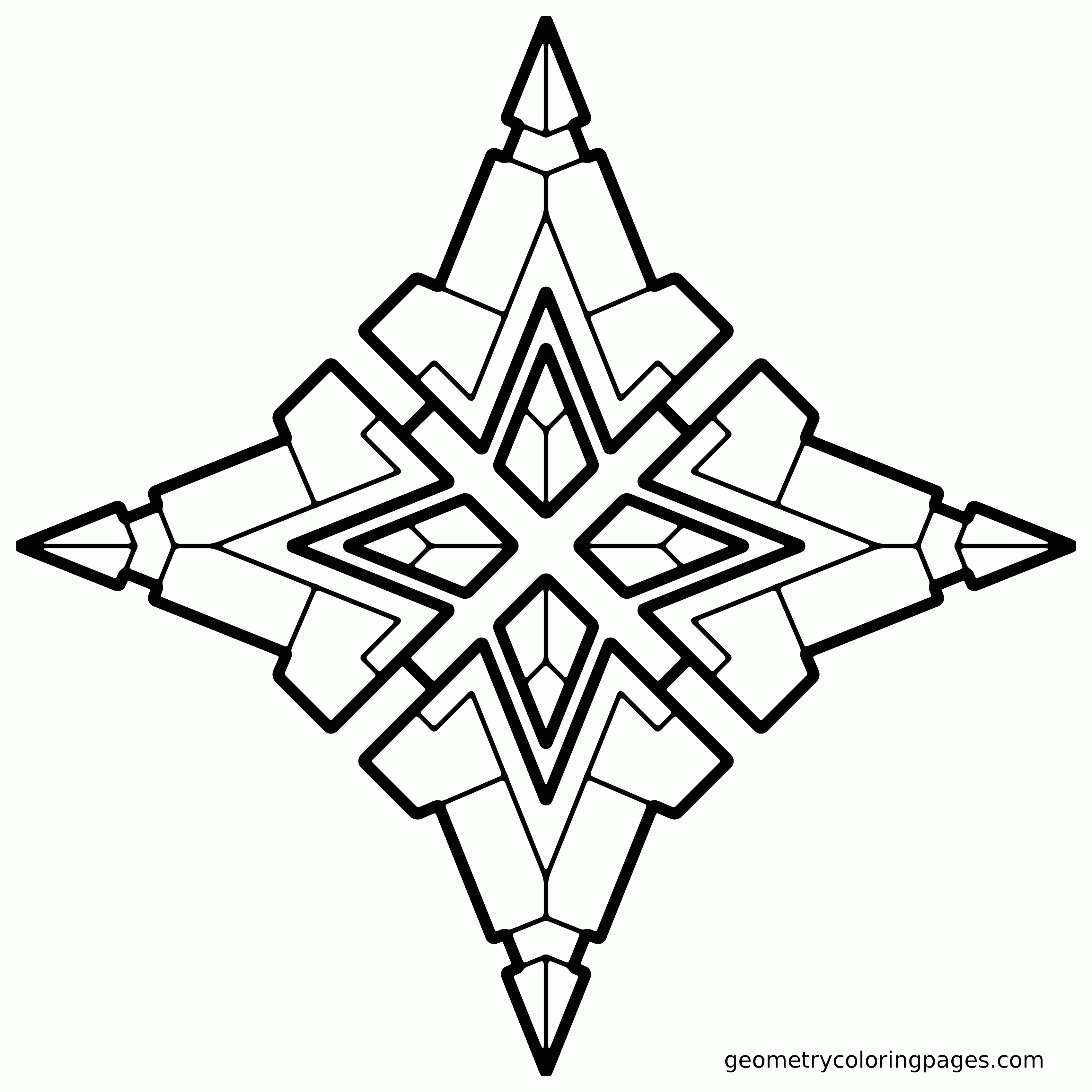 Coloring Pages Geometric Art - Coloring Style Pages