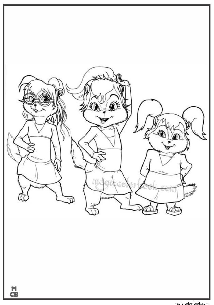 alvin and chipmunks coloring pages 31