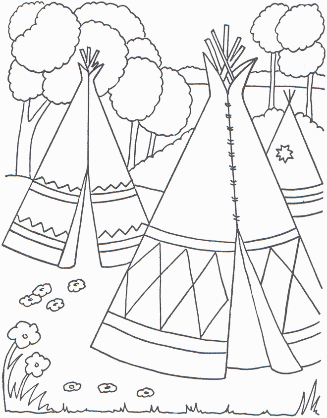 Kids-n-fun.com | 14 coloring pages of Native Americans