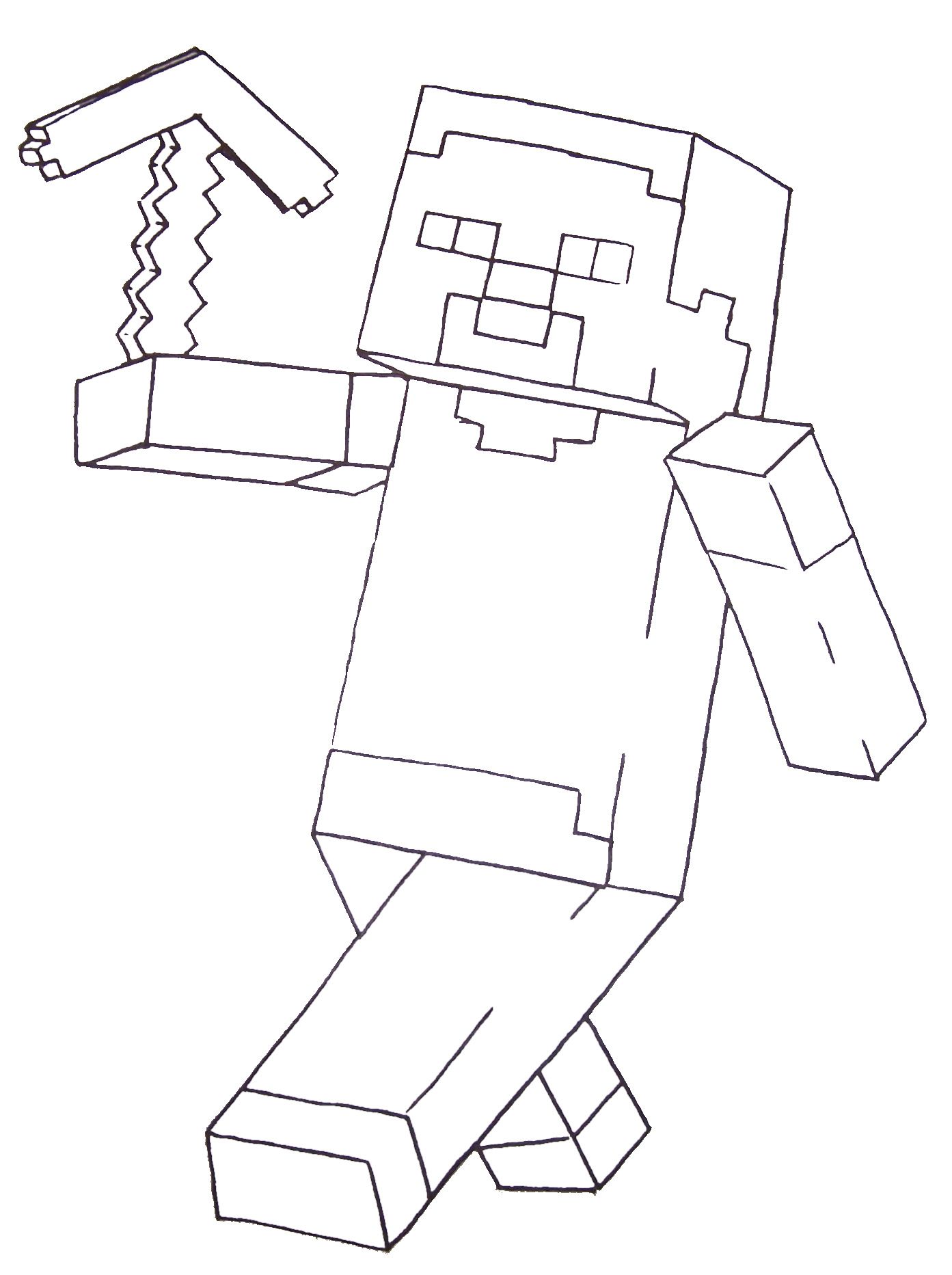 Minecraft Coloring Pages For Kids - Coloring Home