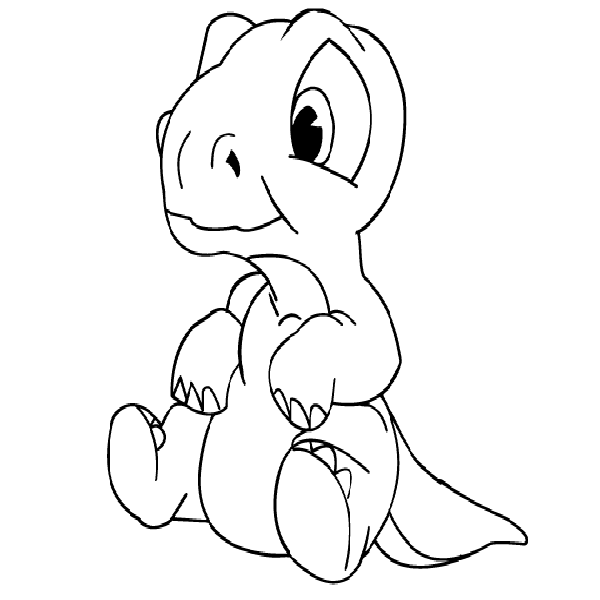 Cute Dinosaur Coloring Pages Home Cartoon Dinosaurs Cooloring