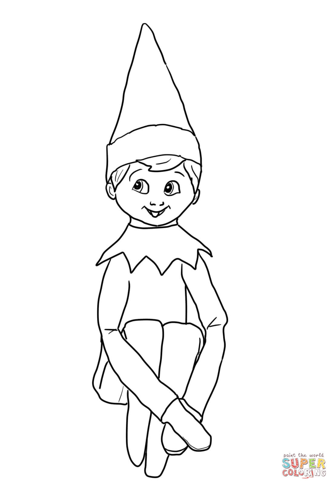 11 Pics of Elf On Shelf Printable Coloring Pages - Elf On the ...