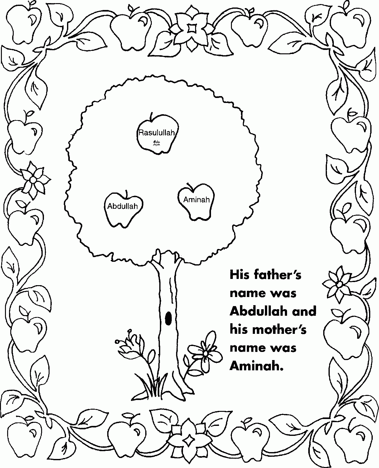 Coloring Page Islamic - Coloring Home