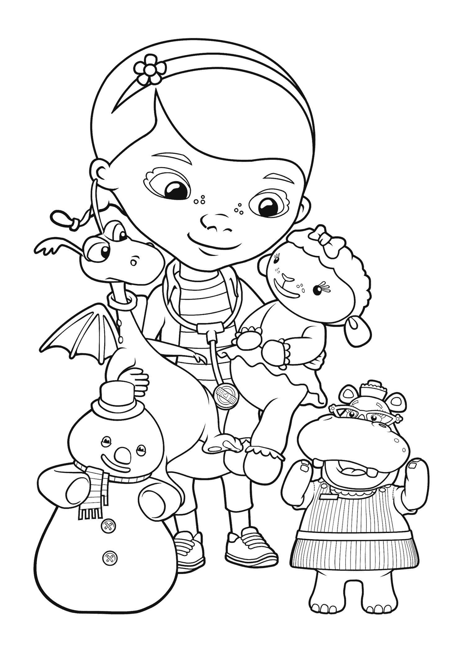 Doc Mcstuffin Colouring Book - High Quality Coloring Pages