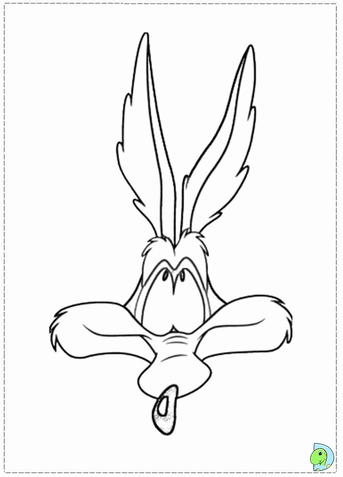 Handwriting Coyote Looney Tunes Coloring Pages Coloring Panda ...