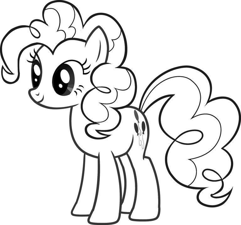 My Little Pony Applejack - Coloring Pages for Kids and for Adults