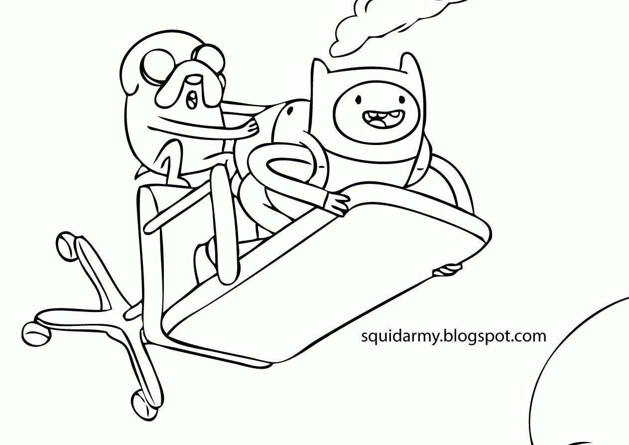 Adventure Time coloring Pages - Fly - Squid Army