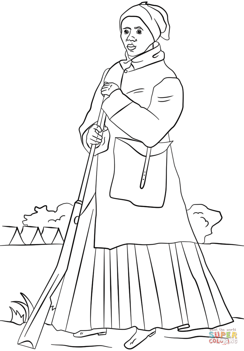 Harriet Tubman coloring page | Free Printable Coloring Pages