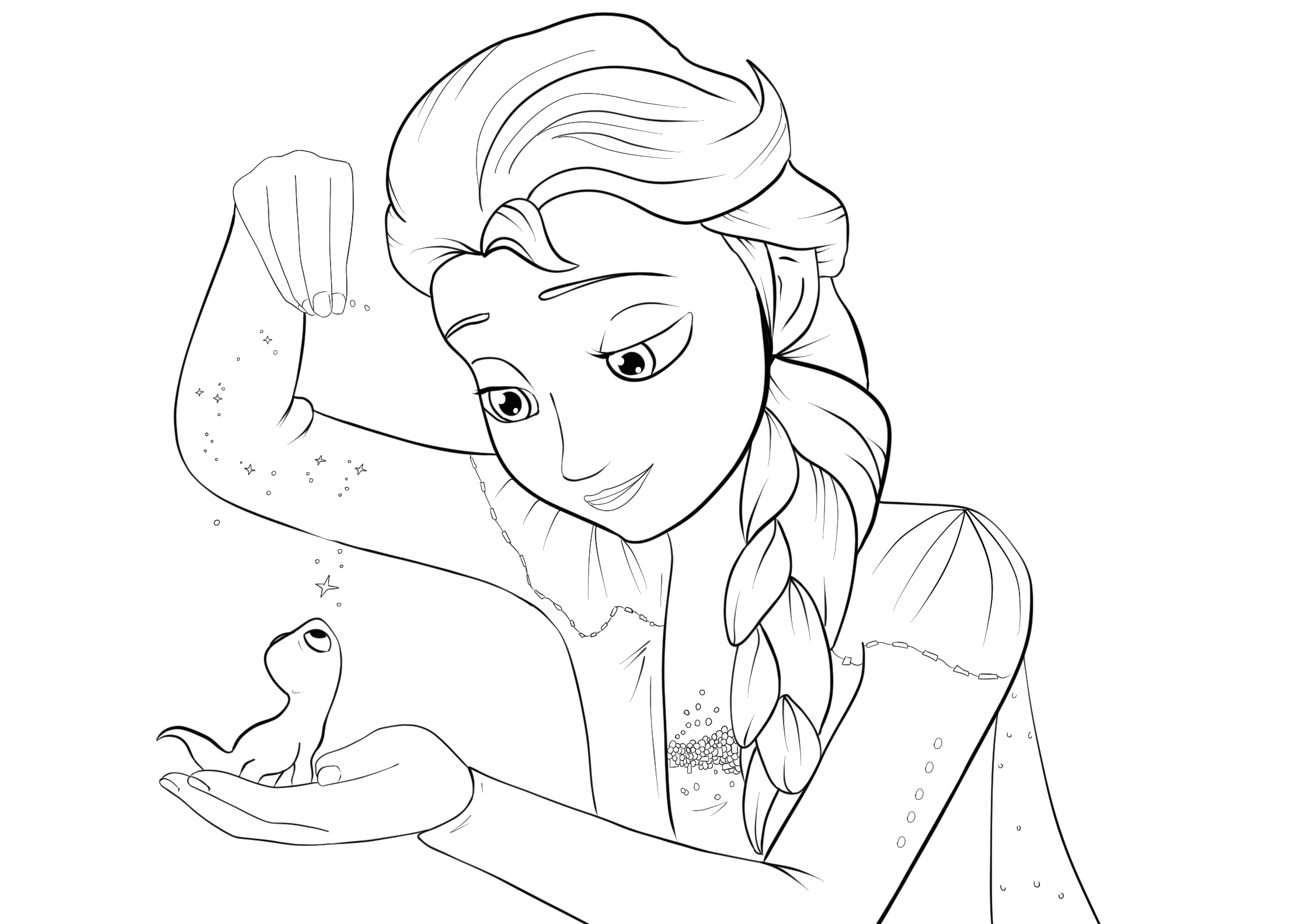 Elsa Coloring Pages Frozen Kinosvalka