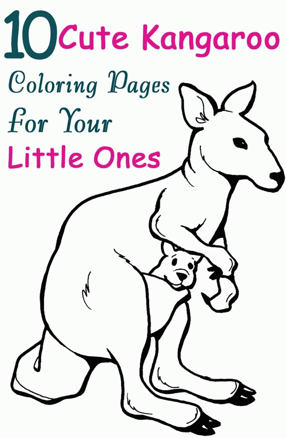 k for kangaroo coloring pages - photo #45