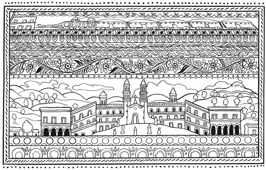 Mexican Folk Art Coloring Pages Home African Ages