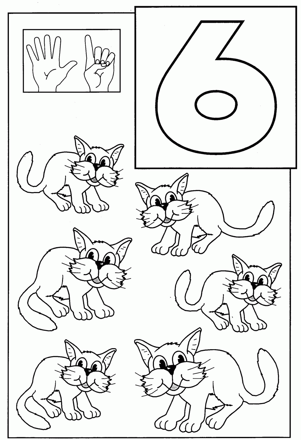Number 6 Coloring Pages Coloring Home