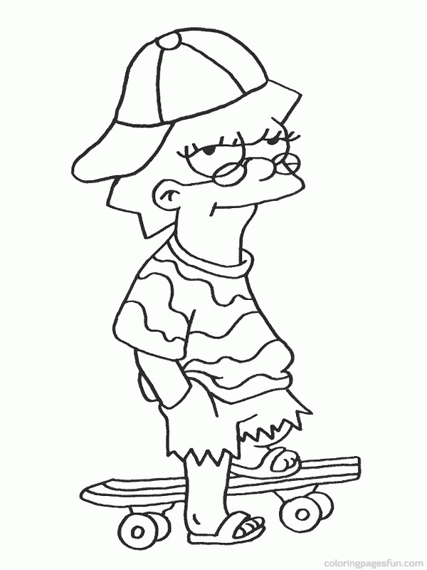 Simpsons Coloring Pages To Print Out - Coloring Home