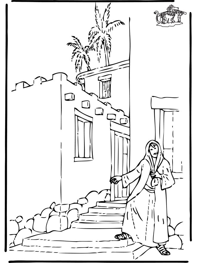 rahab saves the spies coloring pages - photo #2