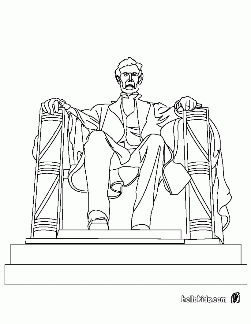 THE UNITED STATES symbols coloring pages - White House