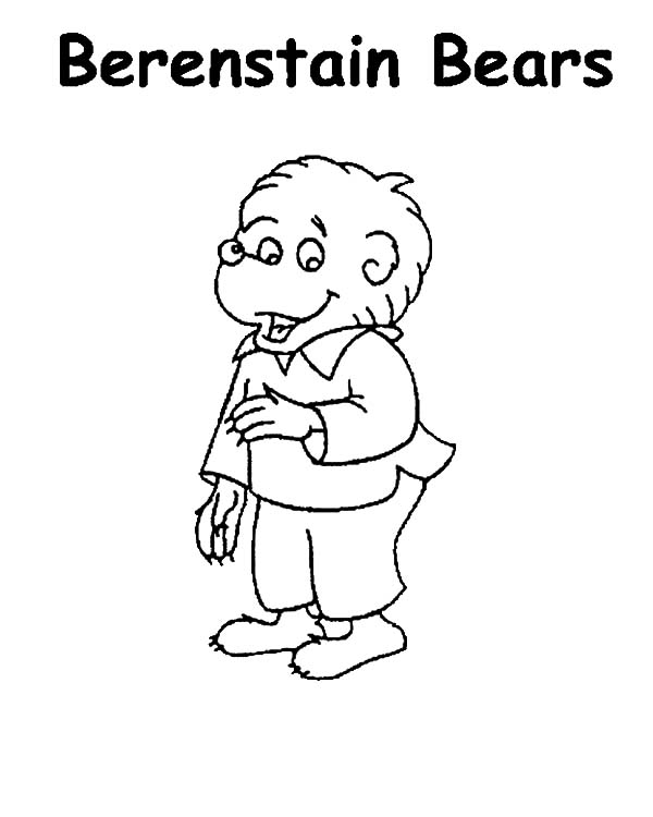 Berenstain Brother Bear Coloring Page - Get Coloring Pages