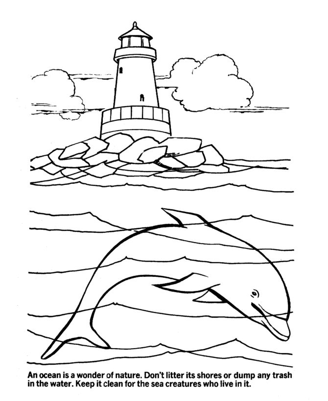 Coloring Pages Ocean Waves Style Home Book