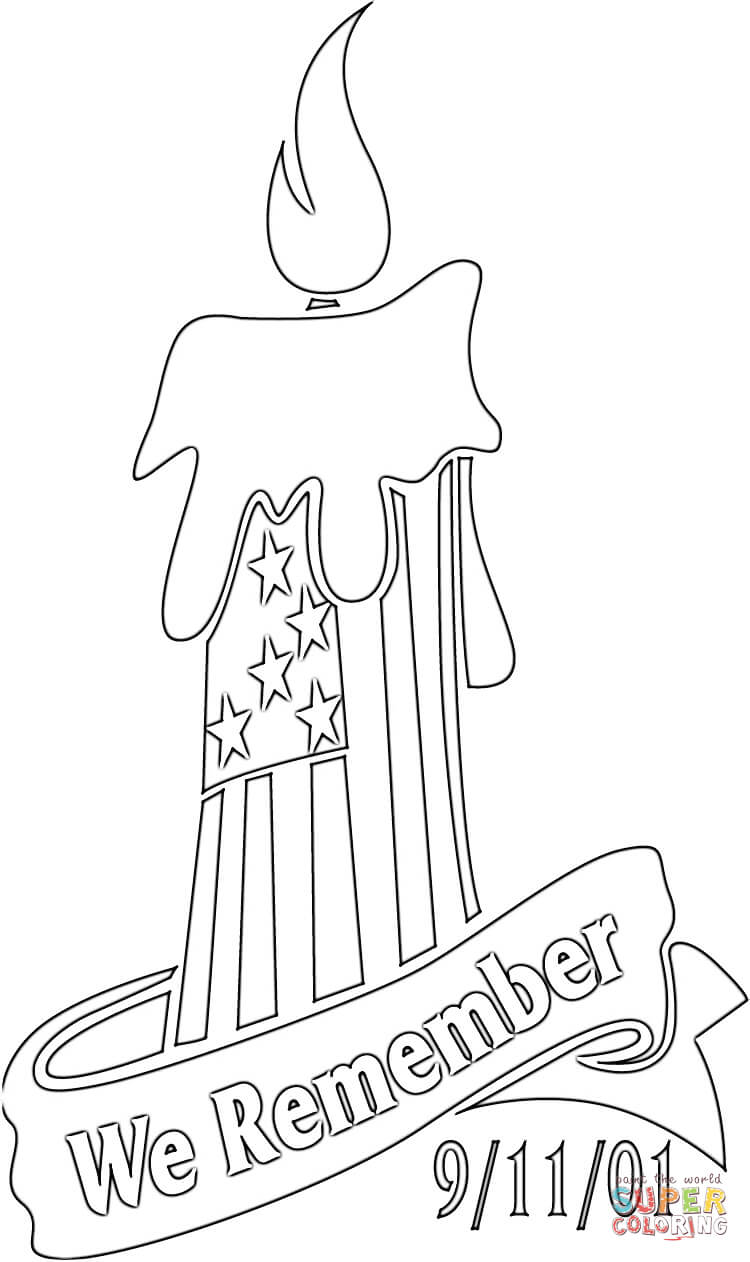 We Remember 9-11-01 coloring page