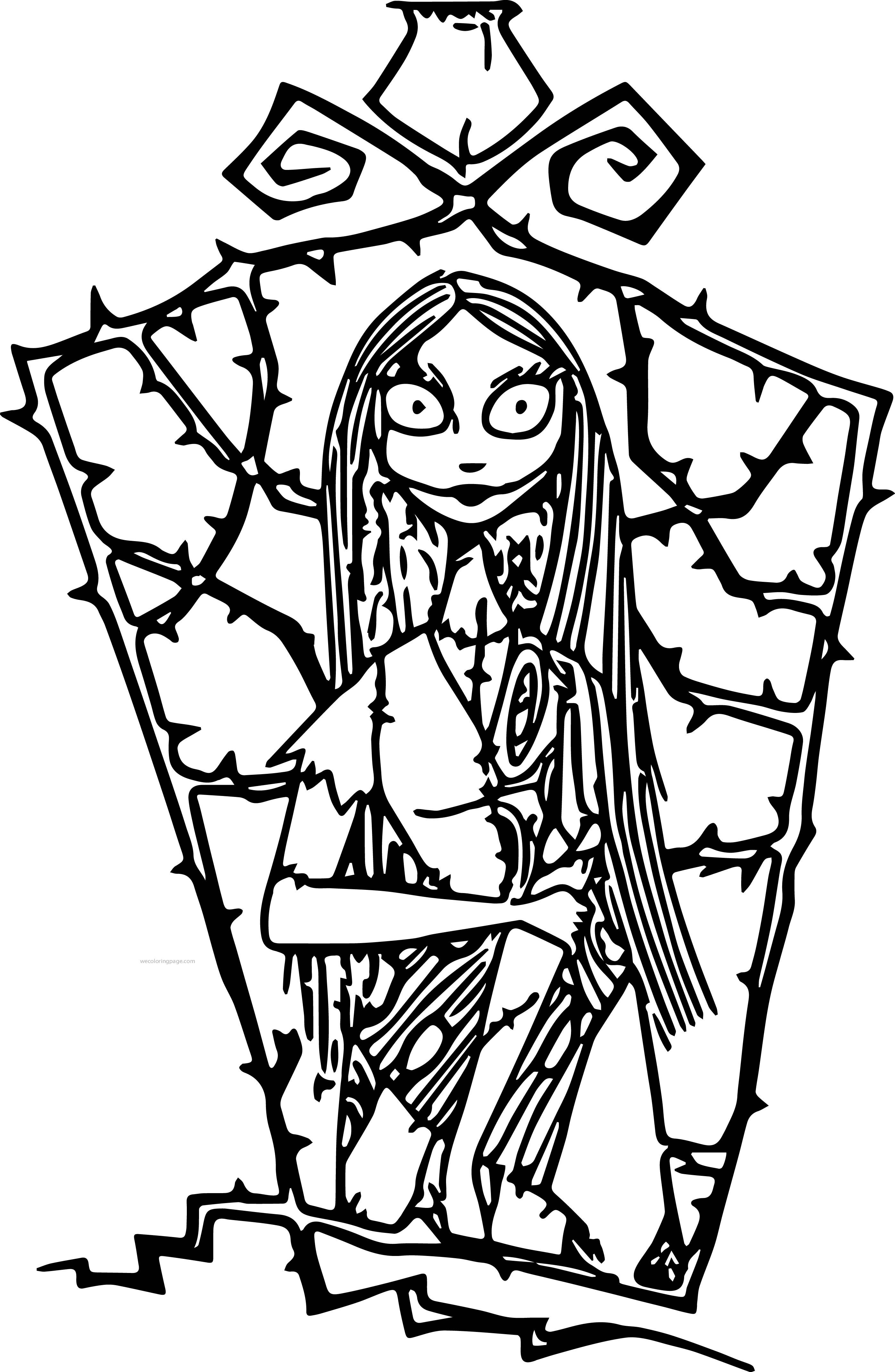 jack and sally coloring pages printing - photo #49