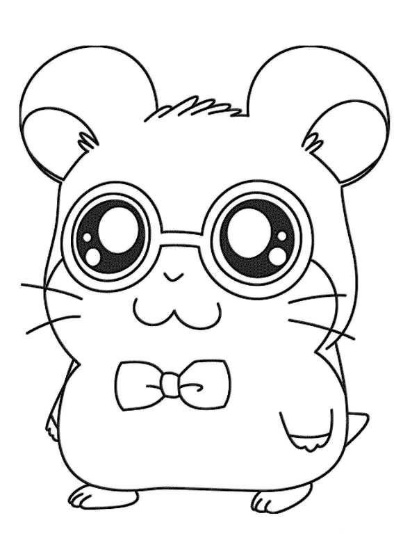 273 Animal Cute Hamster Coloring Pages for Adult