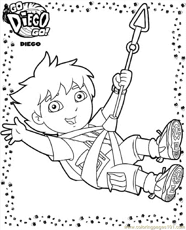 Go Diego Go Pictures To Color - Coolage.net