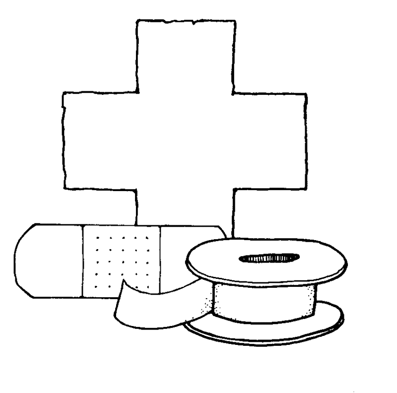 Bandaid Coloring Page Coloring Home