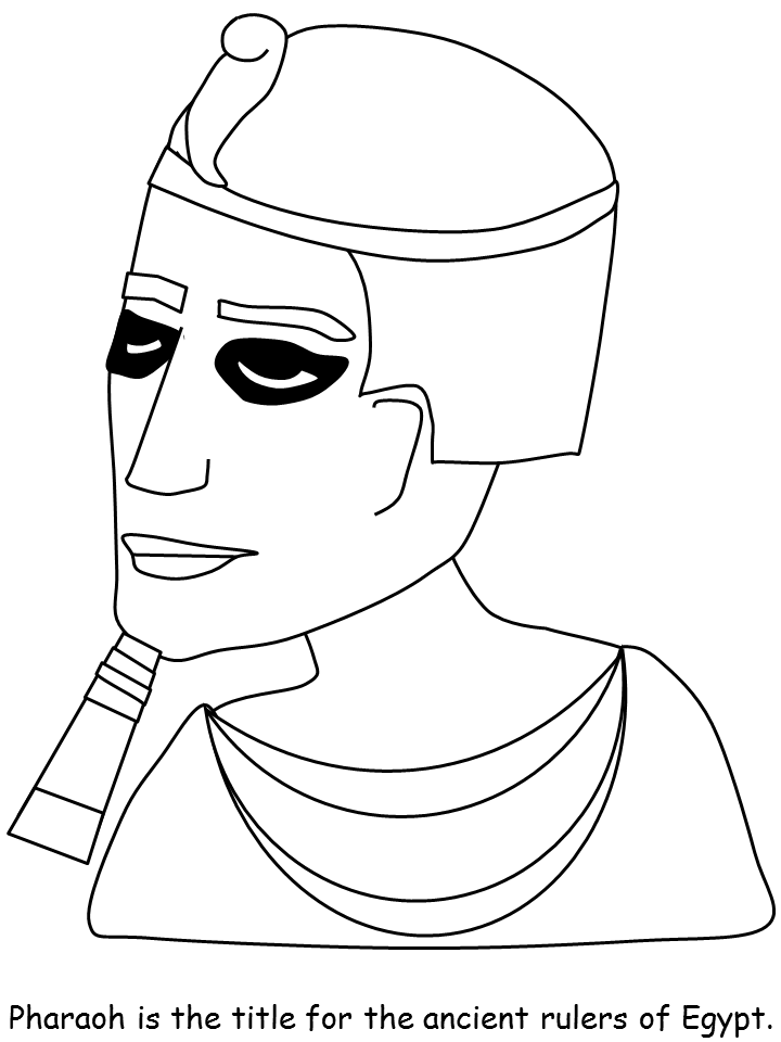 Printable Pharaoh Egypt Coloring Pages - Coloringpagebook.com