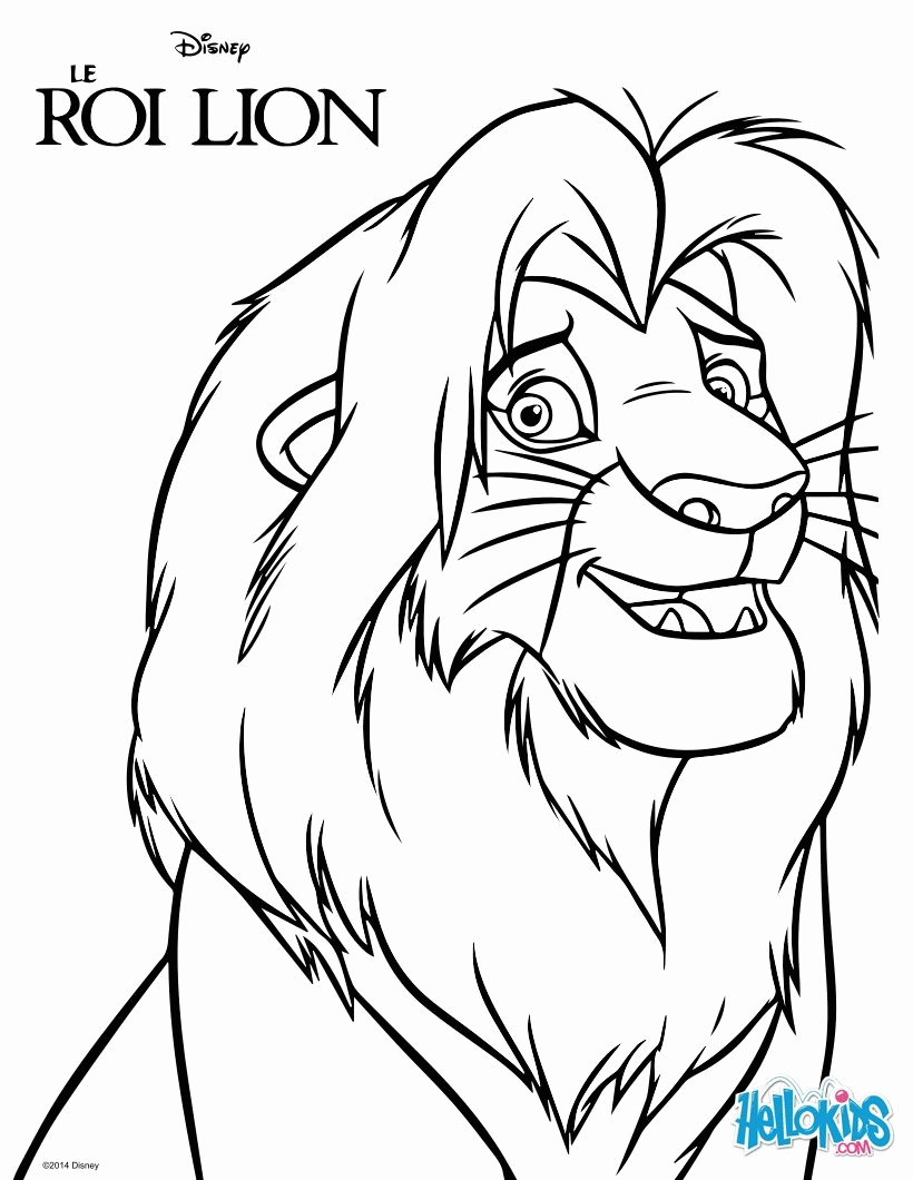 The Lion King Coloring Pages - The Lion King - Simba - Coloring Home