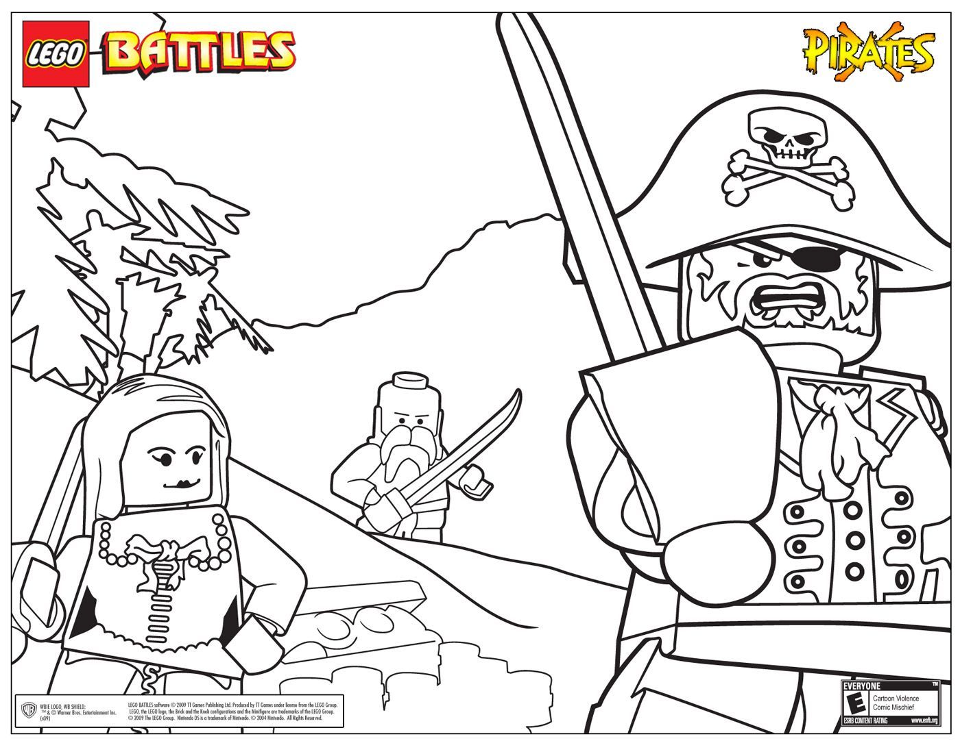 LEGO Pirate Coloring Page, Lego Coloring Pages To Print AZ ...